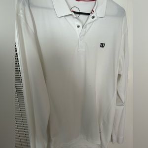 Wilson Newport Longe-Sleeve Polo - Large